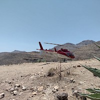 Image 10- Helicopter visit to Plate Verde